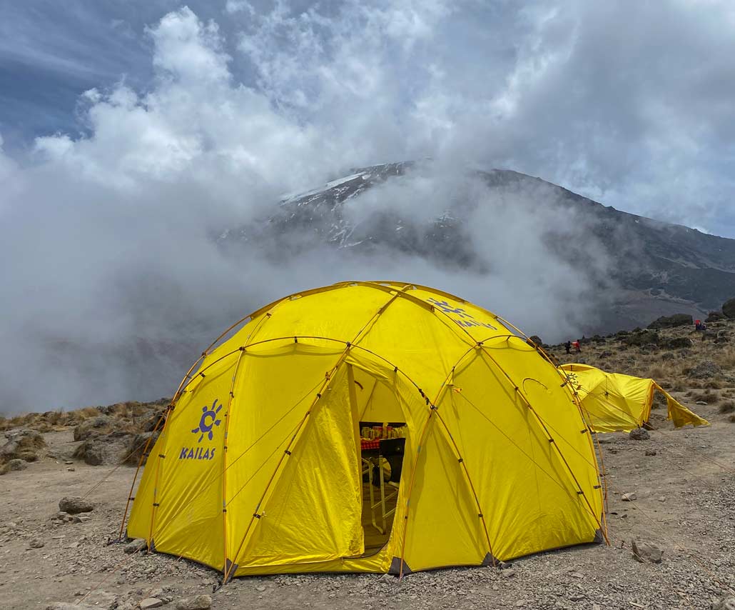dining-tent dining tent on Kilmanjaro