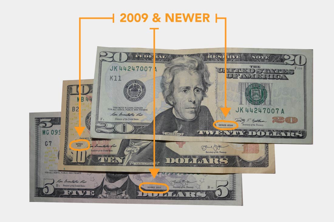 2009 and newer US Dollars