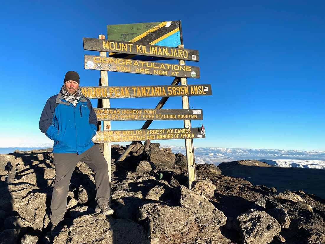 how cold does it get at the summit of Kilimanjaro?