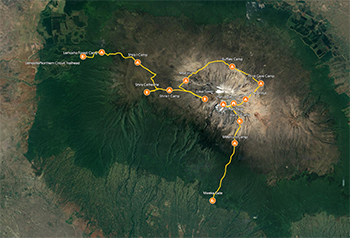 Northern Circuit Route on Kilimanjaro