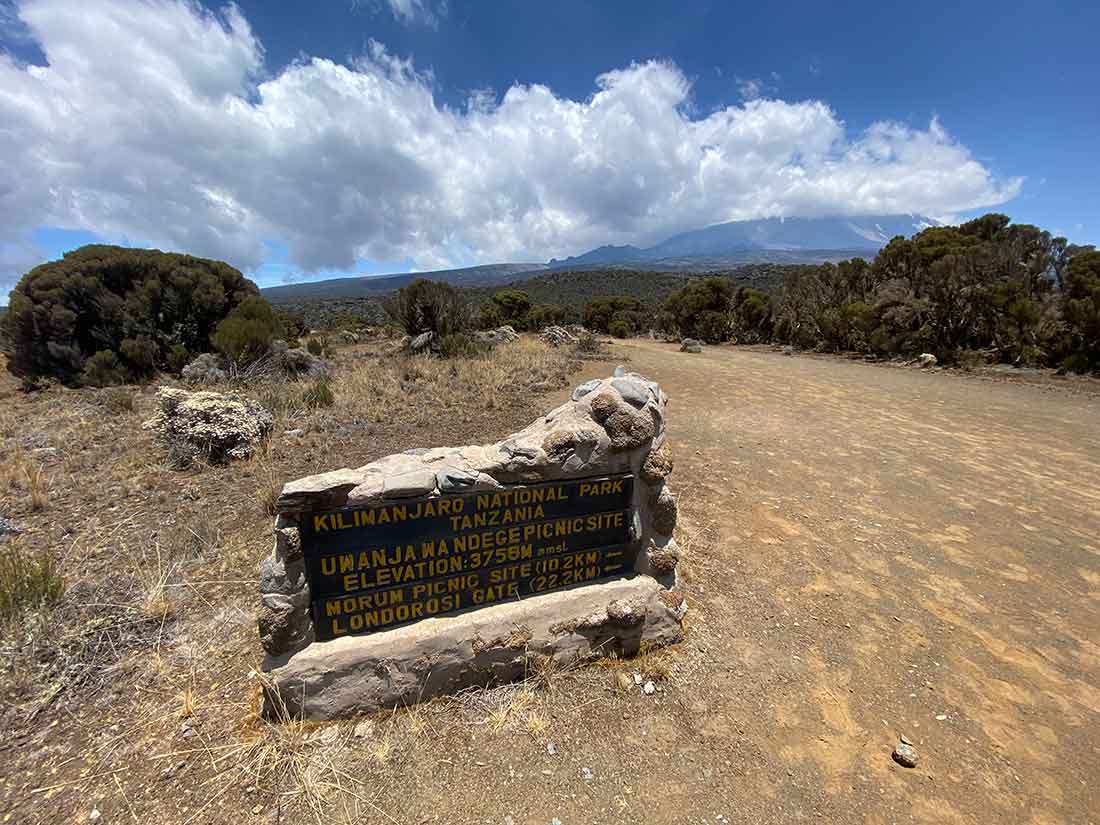 Shira Route Gate on Kilimanjaro