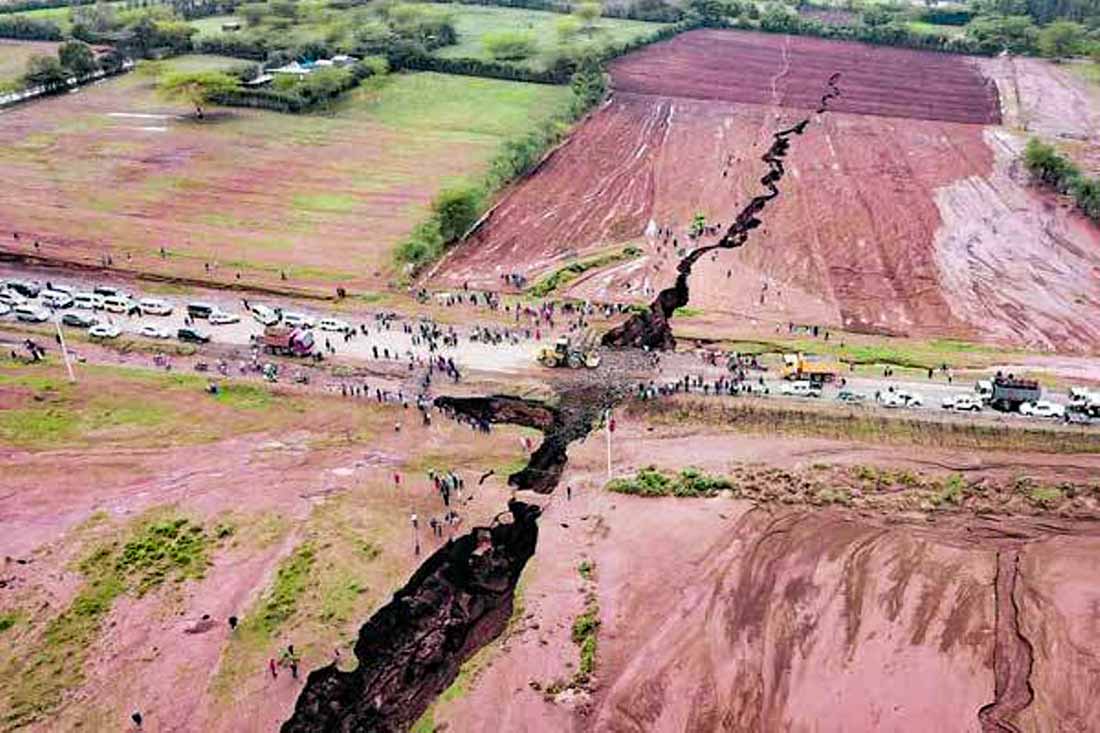 The Suswa Crevasse in Kenya