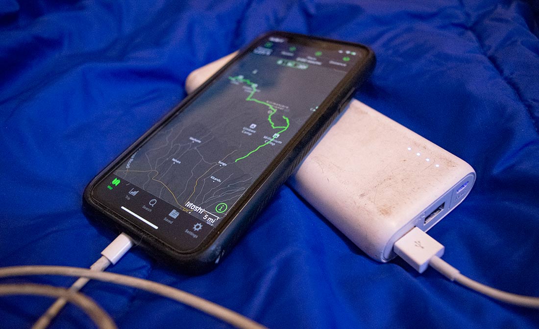 Charge devices on Kilimanjaro