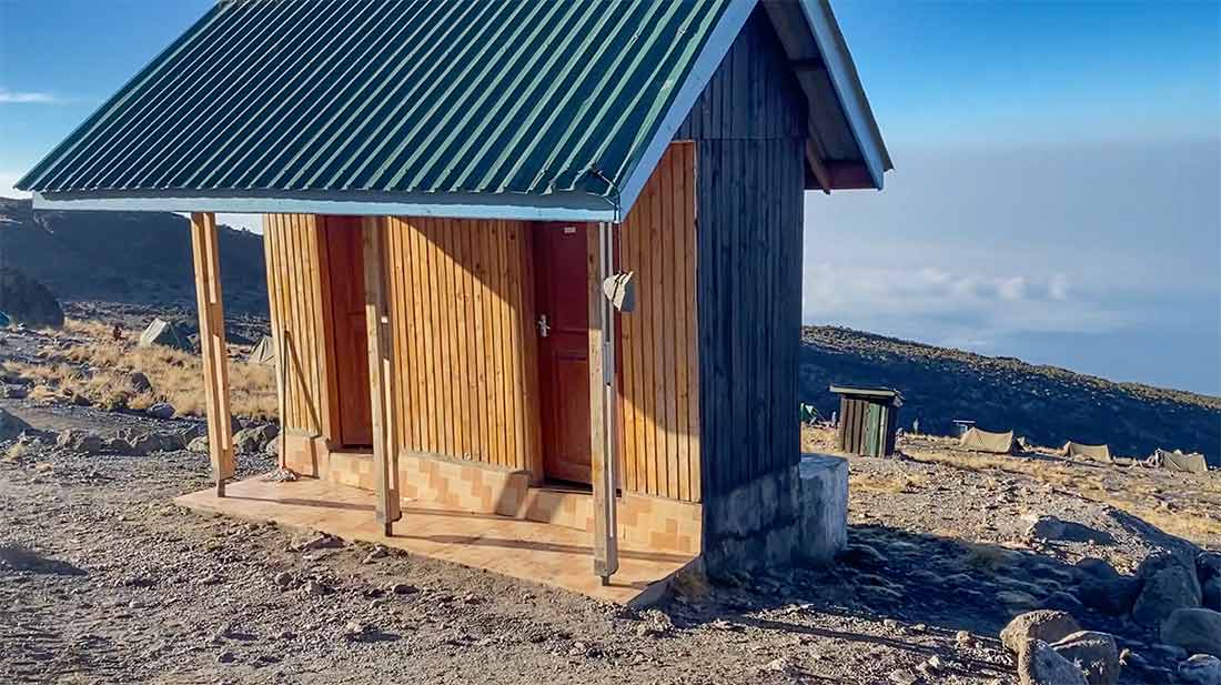 composting toilets on Kilimanjaro