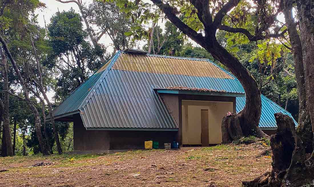 Composting toilet at Lemosho Forest Camp