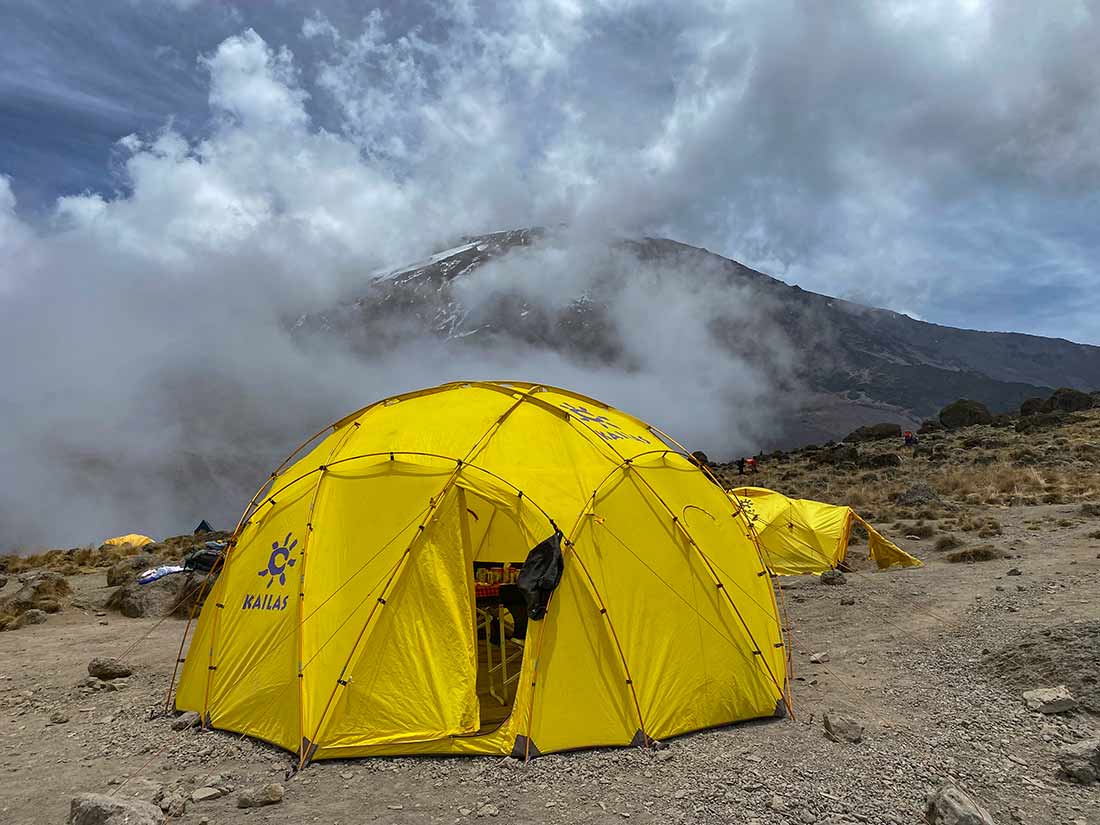 kilimanjaro sunrise dining tent