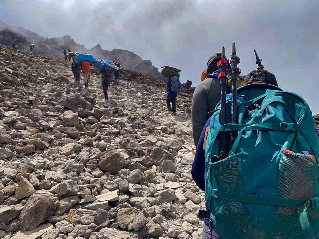 Hiking on Kilimanjaro