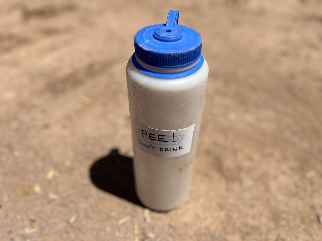 pee bottle for Kilimanjaro
