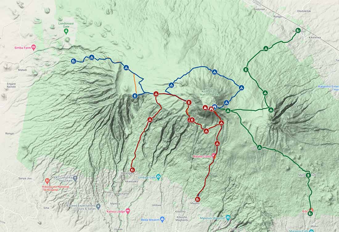 Kilimanjaro Routes