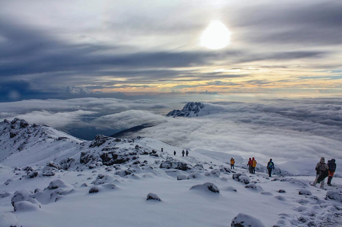 stay warm on Kilimanjaro