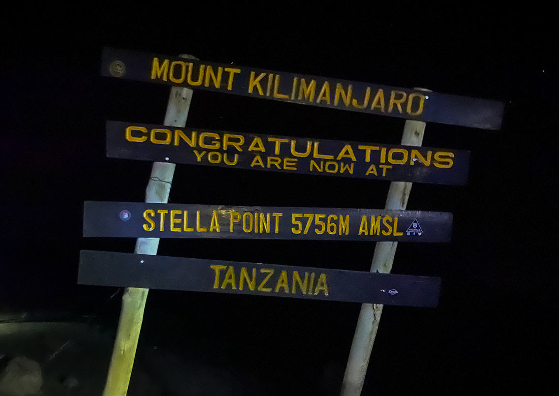 Reaching the Stella Point sign will give you a huge sense of relief