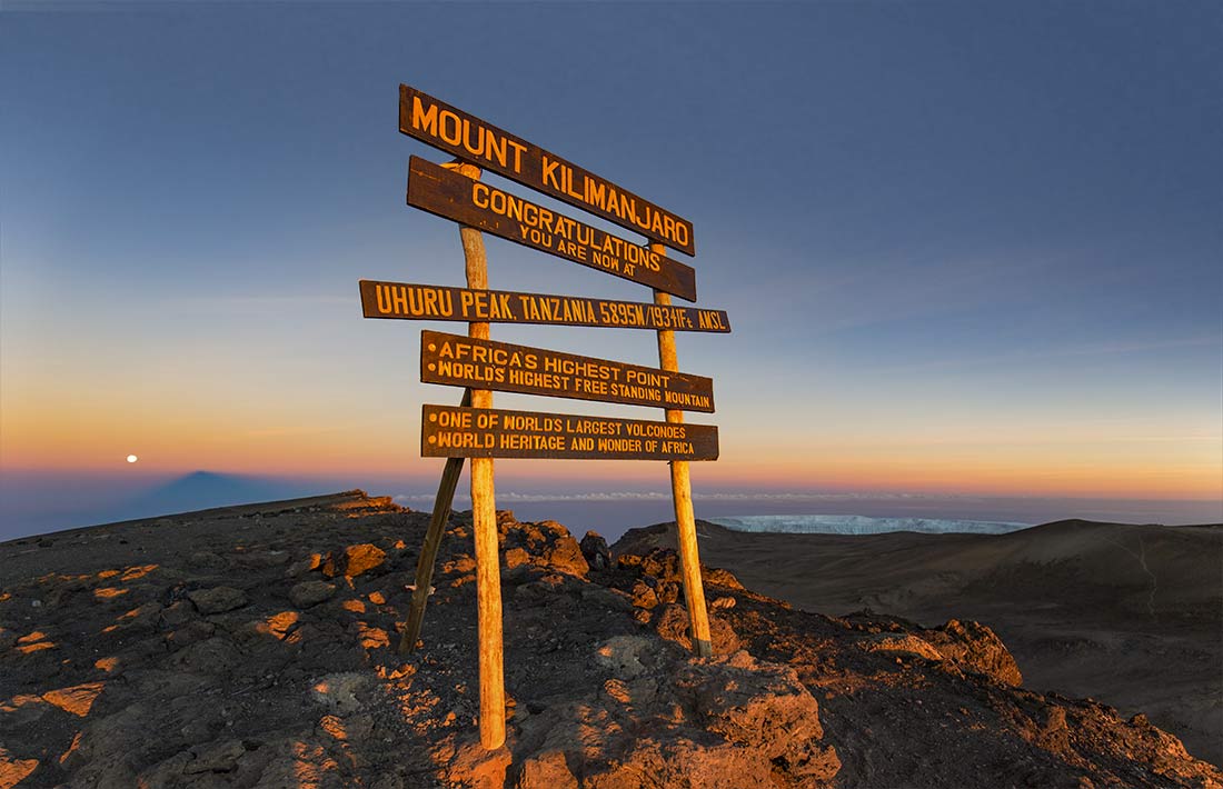Visualize yourself on the summit of Kilimanjaro