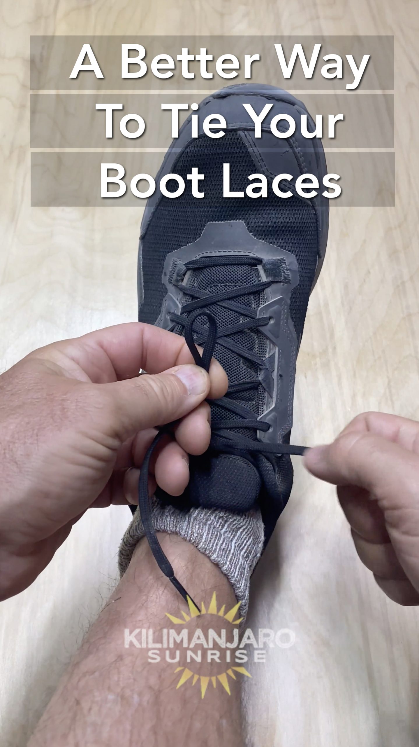 Better way to tie your laces
