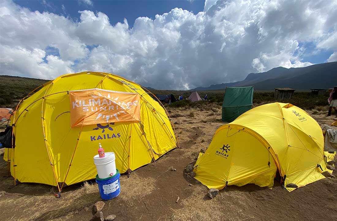 washing on Kilimanjaro