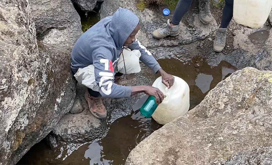 Water treatment on Kilimanjaro